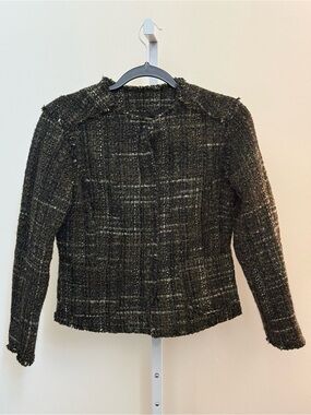 Brooks Brothers Olive-Blend Tweed Blazer